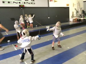 Safety gear keeps the fencing fun and safe